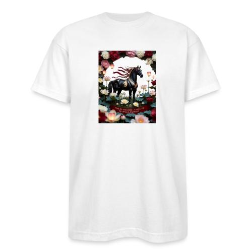 Year of the Horse Harmony T Shirt, Lunar New Year - Bayside Unisex Heavyweight USA Made T-Shirt
