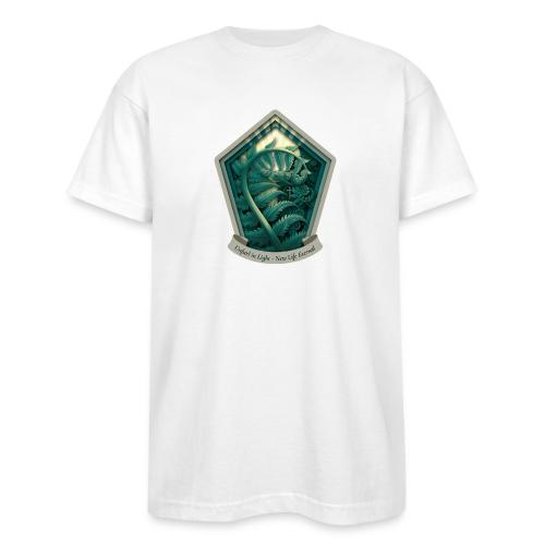 Easter Unfurl in Light Fern T Shirt, Spring Gift - Bayside Unisex Heavyweight USA Made T-Shirt