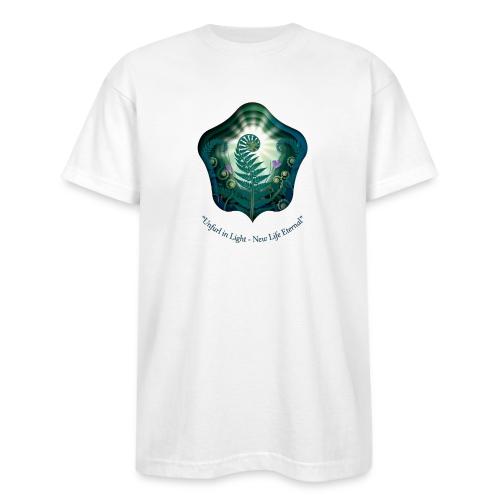 Easter Unfurl in Light Resurrection T Shirt, Gift - Bayside Unisex Heavyweight USA Made T-Shirt