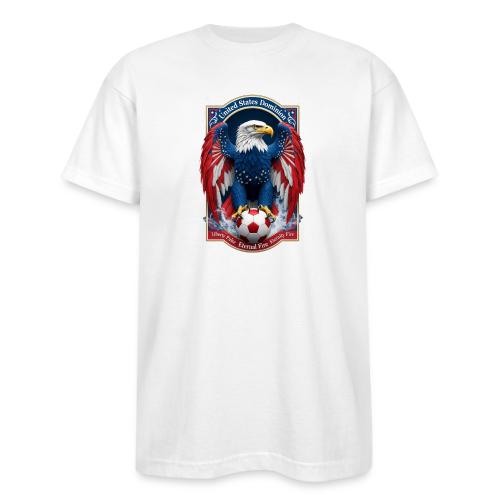 USA Eagle Emblem T Shirt, USA Soccer Pride Gift - Bayside Unisex Heavyweight USA Made T-Shirt
