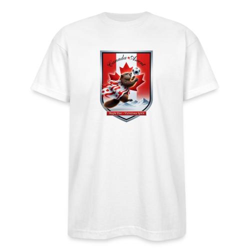 Canada Beaver Ascent T-Shirt, Canadian Pride Gift - Bayside Unisex Heavyweight USA Made T-Shirt