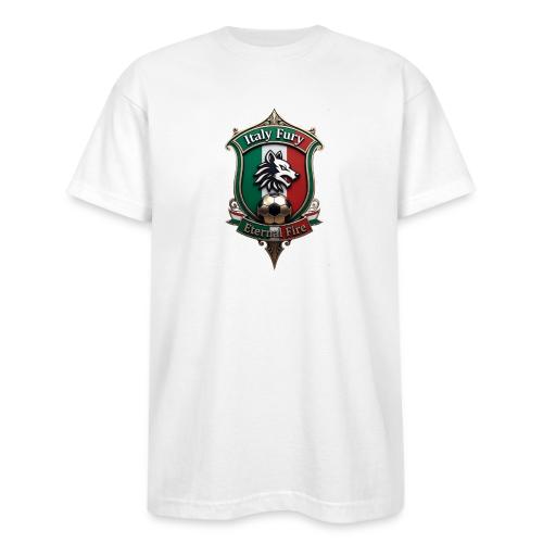 Italy heritage Wolf Fury Tee, Pride Badge Gift - Bayside Unisex Heavyweight USA Made T-Shirt
