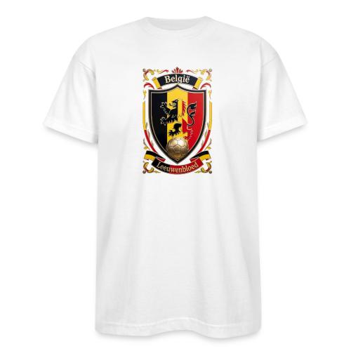 Belgium Lion Crest T-Shirt, Belgian Flag Gift - Bayside Unisex Heavyweight USA Made T-Shirt