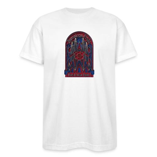 Barcelona Scarlet Pride T Shirt, Vibrant City Gift - Bayside Unisex Heavyweight USA Made T-Shirt