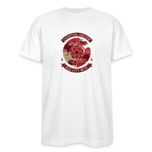 Liverpool Anchor T Shirt, Soccer City Pride Gift - Bayside Unisex Heavyweight USA Made T-Shirt