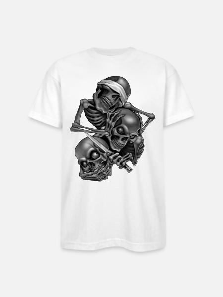 So No.Speak No.Hear No - Bayside Unisex Heavyweight USA Made T-Shirt - white
