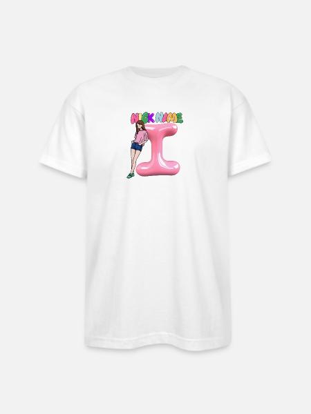 Nick Name I - Bayside Unisex Heavyweight USA Made T-Shirt - white