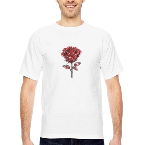 Silver Rose - Bayside Unisex Heavyweight USA Made T-Shirt