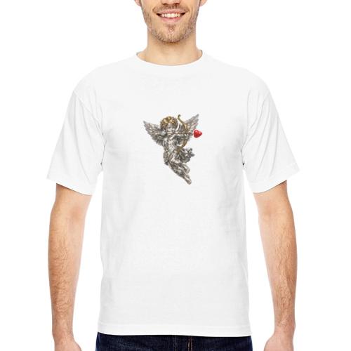 Metallic Cupid - Bayside Unisex Heavyweight USA Made T-Shirt