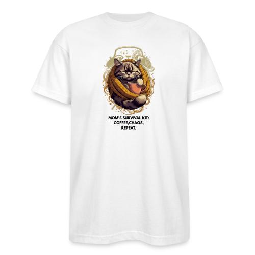 Powered by Sarcasm Cat Tee - Bayside Unisex Heavyweight USA Made T-Shirt