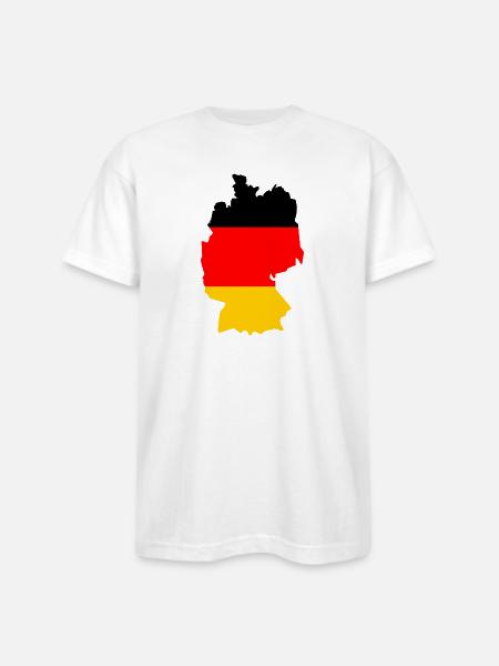 germany - Bayside Unisex Heavyweight USA Made T-Shirt - white