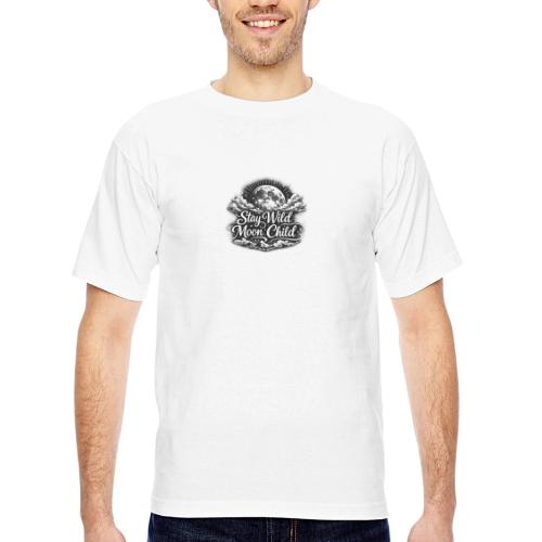 Stay Wild Moon Child - Bayside Unisex Heavyweight USA Made T-Shirt