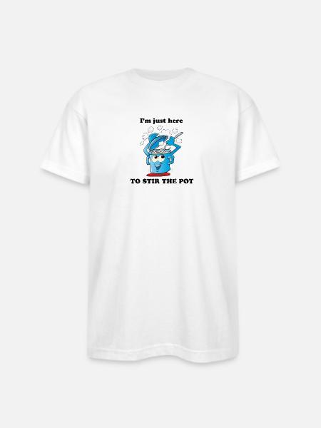 Stir The Pot - Bayside Unisex Heavyweight USA Made T-Shirt - white