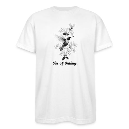 Hummingbird T-Shirt, Honeysuckle Vine - Bayside Unisex Heavyweight USA Made T-Shirt