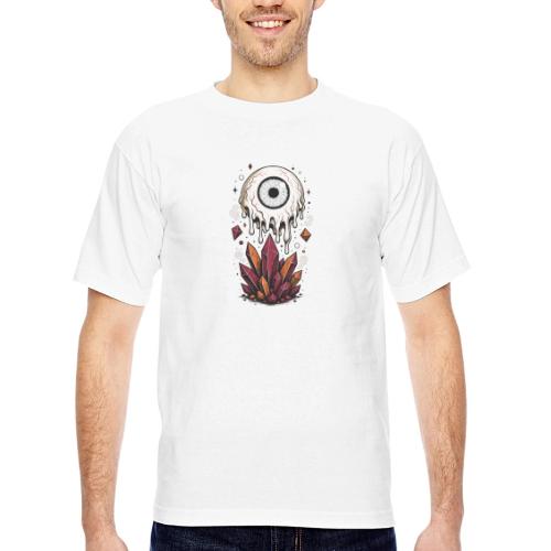 Melting Eyeball - Bayside Unisex Heavyweight USA Made T-Shirt