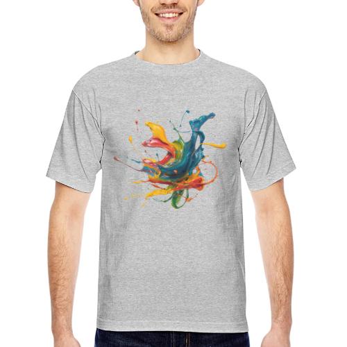 Chromatic Flow - Bayside Unisex Heavyweight USA Made T-Shirt