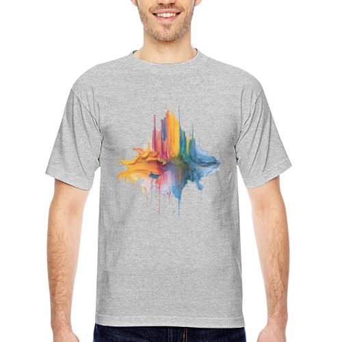 Impasto Spectrum - Bayside Unisex Heavyweight USA Made T-Shirt