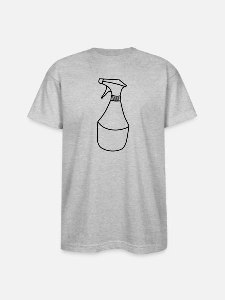 Cleaning detergent squirt bottle - Bayside Unisex Heavyweight USA Made T-Shirt - heather gray
