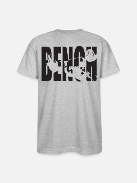 Bench Press - Bayside Unisex Heavyweight USA Made T-Shirt - heather gray