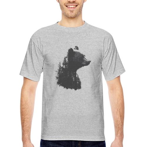 Forest Within the Bear - Bayside Unisex Heavyweight USA Made T-Shirt