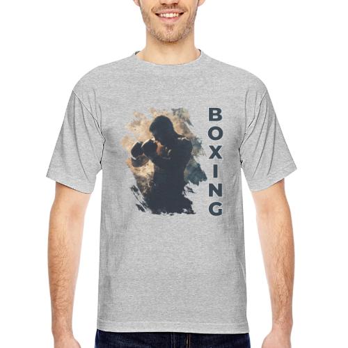 Boxing Ready - Bayside Unisex Heavyweight USA Made T-Shirt