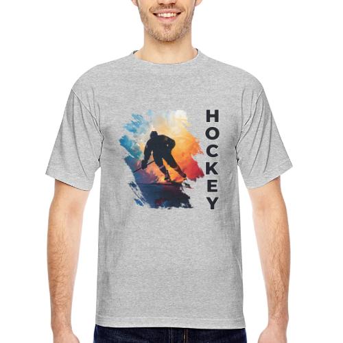 Hockey Moves - Bayside Unisex Heavyweight USA Made T-Shirt