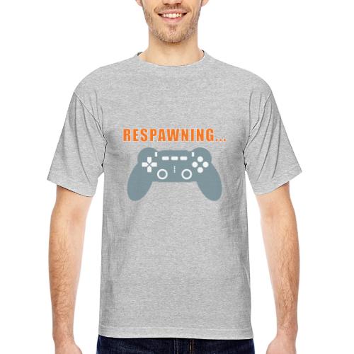 Respawning Gamer Controller Design - Bayside Unisex Heavyweight USA Made T-Shirt
