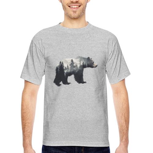 Forest Within the Bear - Bayside Unisex Heavyweight USA Made T-Shirt