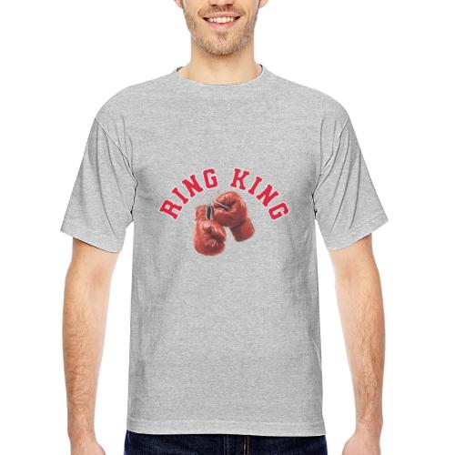 Boxing: Ring King Glory - Bayside Unisex Heavyweight USA Made T-Shirt