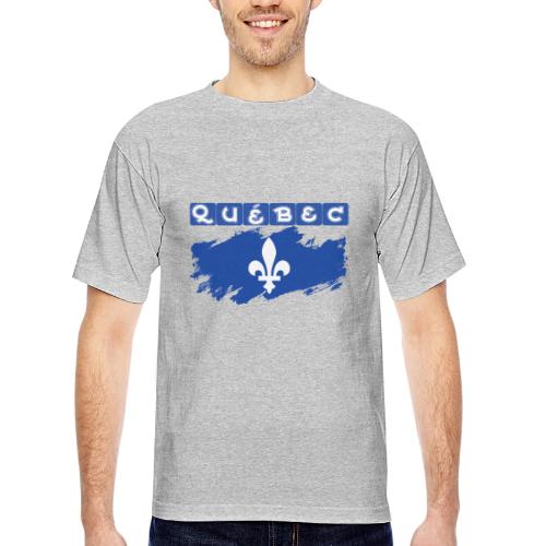 Québec la Belle province - Bayside Unisex Heavyweight USA Made T-Shirt