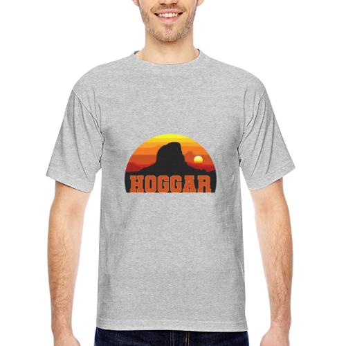 Algeria: Hoggar Desert Horizon - Bayside Unisex Heavyweight USA Made T-Shirt