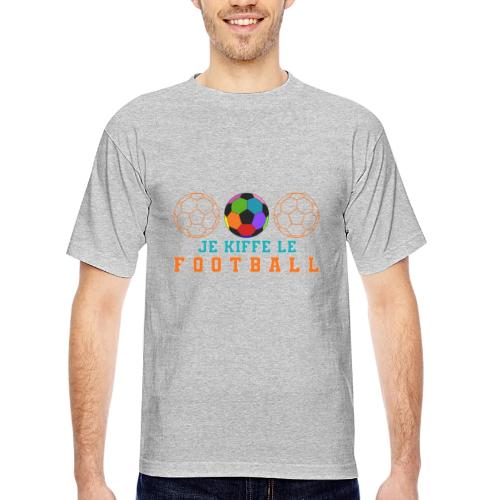 I love football - Bayside Unisex Heavyweight USA Made T-Shirt