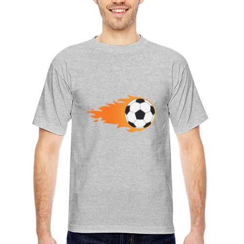 Soccer Ball - Bayside Unisex Heavyweight USA Made T-Shirt