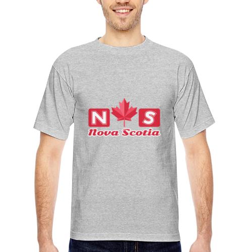 Nova Scotia, province of Canada - Bayside Unisex Heavyweight USA Made T-Shirt