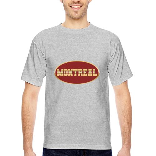 Montreal in Gold - Bayside Unisex Heavyweight USA Made T-Shirt