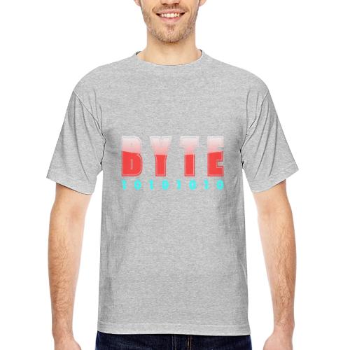 BYTE Binary Code Design - Bayside Unisex Heavyweight USA Made T-Shirt