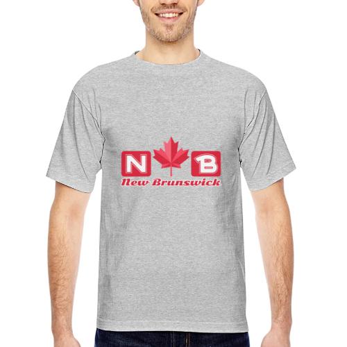 New Brunswick, province of Canada - Bayside Unisex Heavyweight USA Made T-Shirt