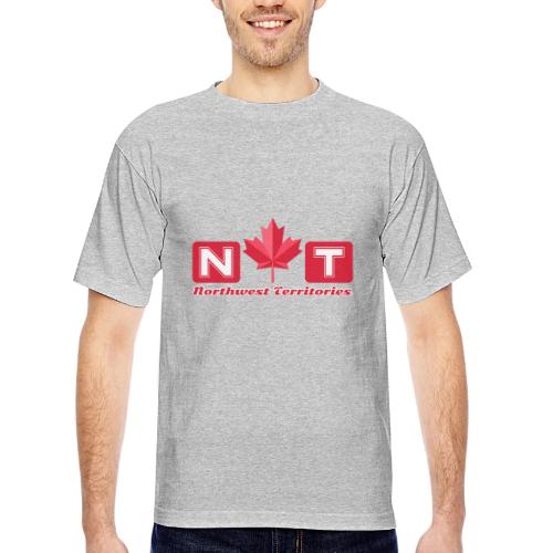 Canada: Northern Identity Emblem - Bayside Unisex Heavyweight USA Made T-Shirt