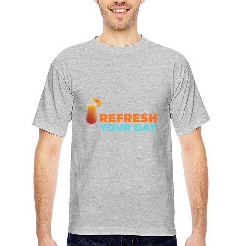 Daily Refresh - Bayside Unisex Heavyweight USA Made T-Shirt