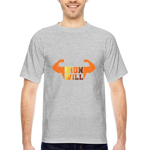 Bodybuilding: Iron Will Power - Bayside Unisex Heavyweight USA Made T-Shirt