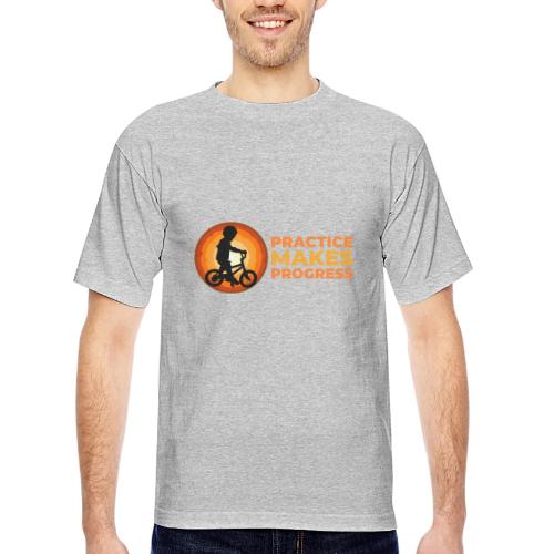 Practice makes progress - Bayside Unisex Heavyweight USA Made T-Shirt
