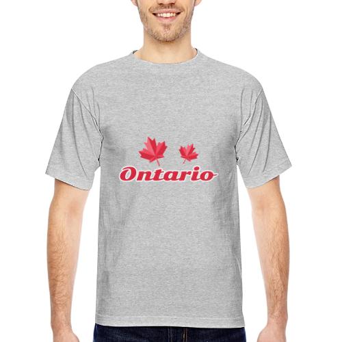 Ontario, province of Canada - Bayside Unisex Heavyweight USA Made T-Shirt