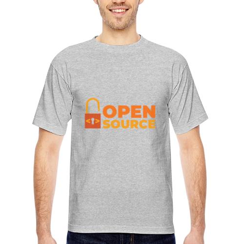 Open Source: Code is Freedom - Bayside Unisex Heavyweight USA Made T-Shirt