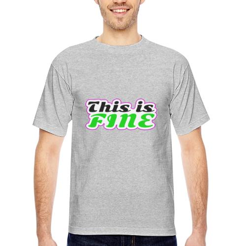 This Is Fine Balance - Bayside Unisex Heavyweight USA Made T-Shirt