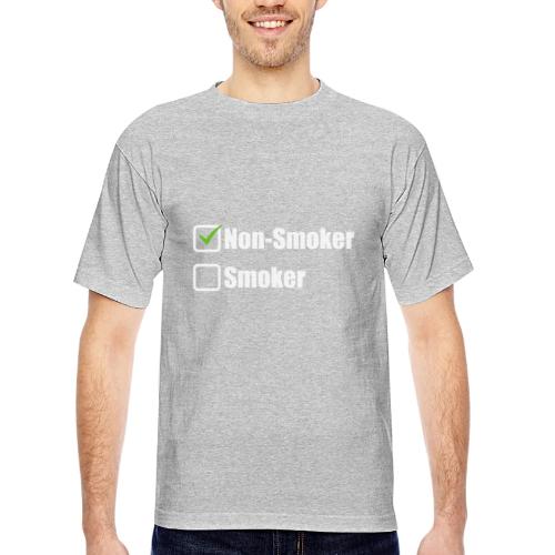 Non-smoker - Bayside Unisex Heavyweight USA Made T-Shirt