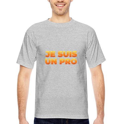 Je suis un pro - Bayside Unisex Heavyweight USA Made T-Shirt