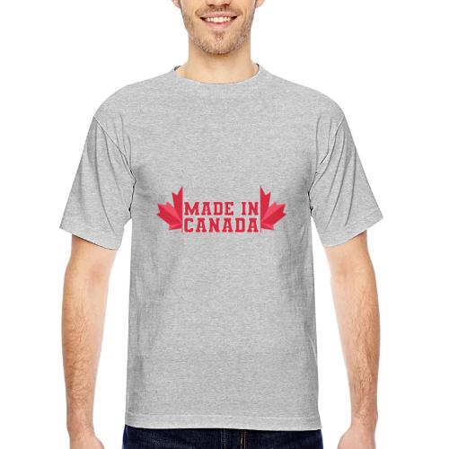 Made in Canada - Bayside Unisex Heavyweight USA Made T-Shirt