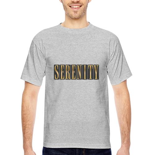 Serenity in Gold - Bayside Unisex Heavyweight USA Made T-Shirt
