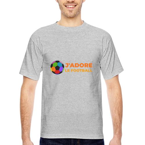 I love football - Bayside Unisex Heavyweight USA Made T-Shirt