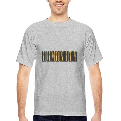 Golden Humanity Statement - Bayside Unisex Heavyweight USA Made T-Shirt